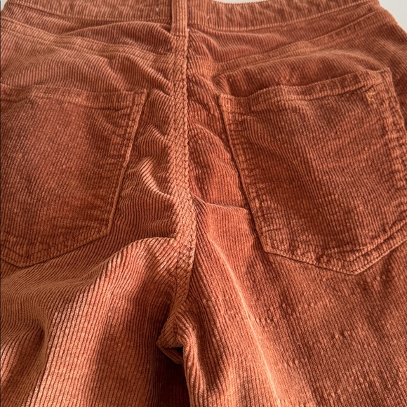 Anthropologie Pilcro The Scotty Cuffed Brown Corduroy Straight Leg Pants size 26 - Picture 10 of 11